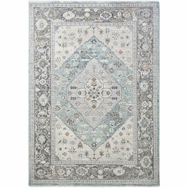 Mayberry Rug 7 ft. 10 in. x 9 ft. 10 in. Windsor Aria Area Rug, Gray WD4036 8X10